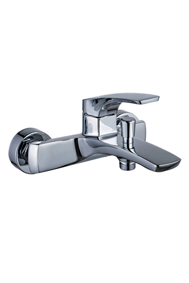 خلاط حمام من النحاس الصلب بمقبض واحد بتصميم عصري متين - 1