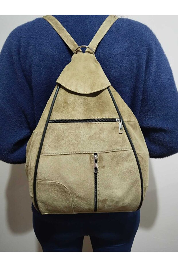 حقيبة ظهر من الجلد الطبيعي - 2