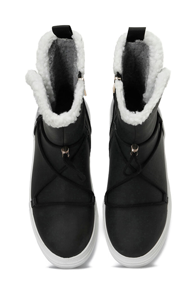 DERRIN 3PR Siyah Kadın Kar Botu - 4