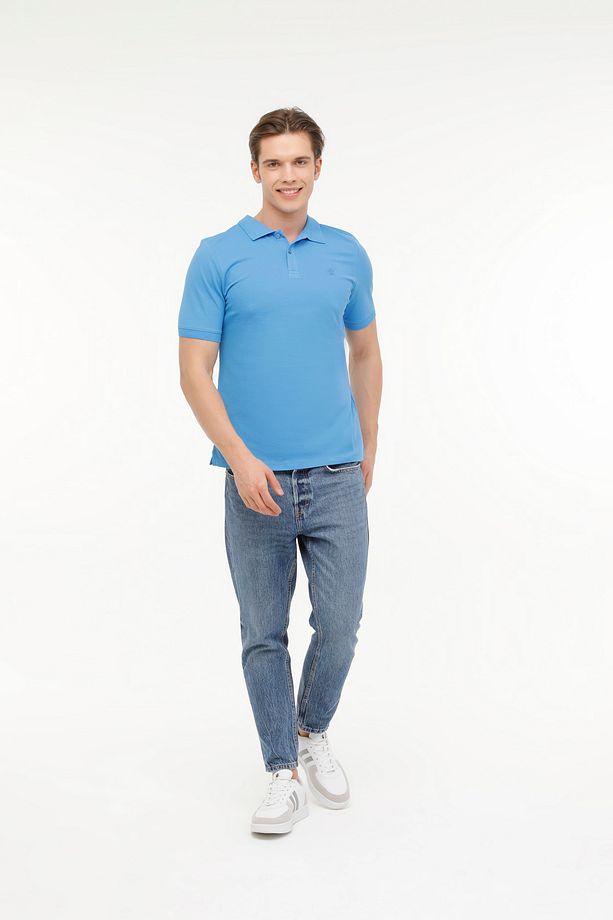 M-CT953 BASIC P.T-SH 4FX HAVACI MAVI Erkek Kısa Kol T-Shirt - 3