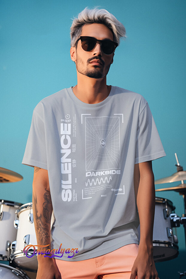 Silence Printed Oversize T-Shirt