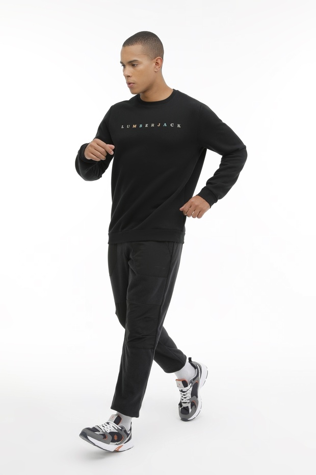 ML KHONT 16HS53 3PR Siyah Erkek Sweatshirt - 3