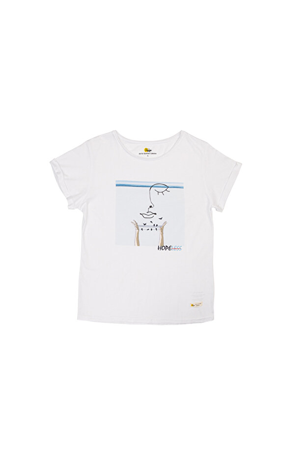 Faces Hope Womens Crew Neck T-Shirt