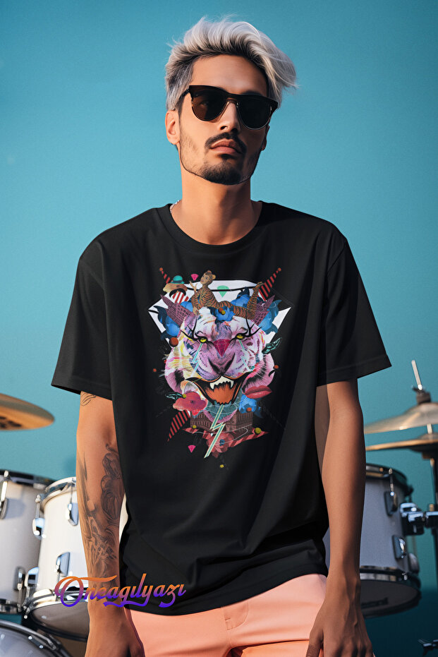 Tiger Printed Oversize T-Shirt
