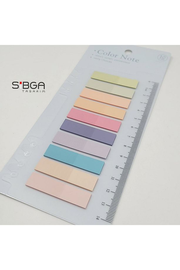 Şeffaf Renkli Postit Post-it Post It. Kitap Ayracı Ayraç Postit Sticker Not Kağıdı 200 Yaprak - 3