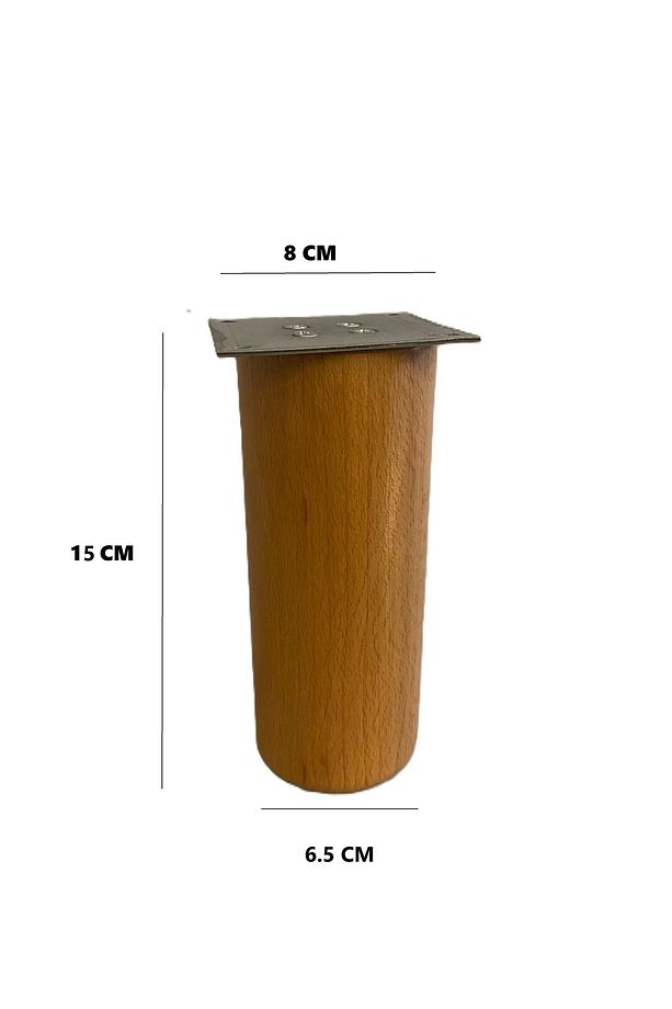15 Cm Bohem Ahşap Ayak Koltuk Ayağı, Dolap Ayağı, Sehpa Ayağı, Gürgen Ayak, Berjer Ayağı, Baza, Ayak - 1