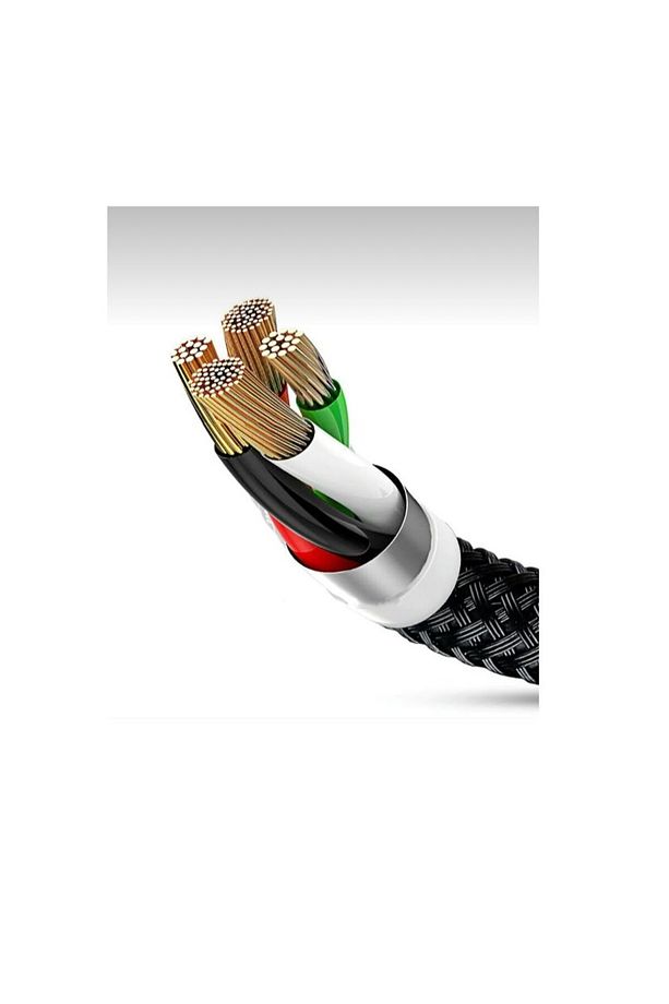 3 In 1 Hızlı Şarj Özellikli Sağlam Kaliteli Şaj Kablosu Lightning - Type C - Micro - 7