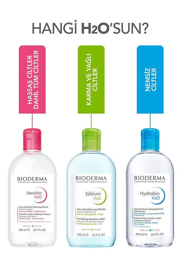 Sebium H2O Karma, Yağlı ve Akne Eğilimli Ciltler için Micellar Makyaj Temizleme Suyu 500 ml - 4