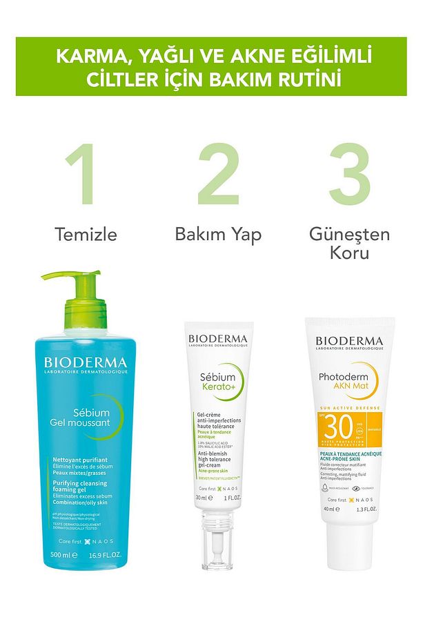 Sebium Karma, Yağlı ve Akne Eğilimli Ciltler Sivilce, Siyah Nokta Karşıtı Yüz Temizleme Jeli 500 ml - 5
