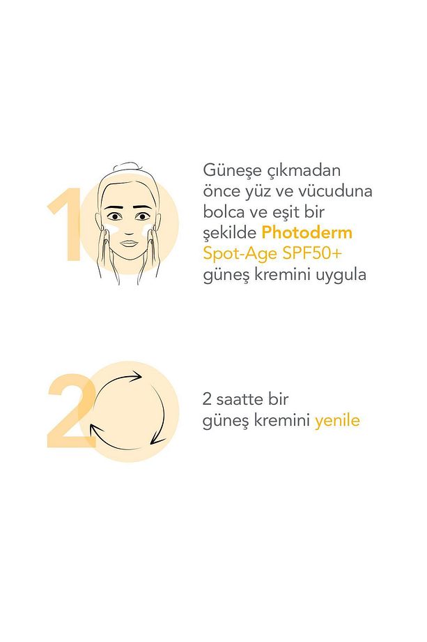 Photoderm Spot Age SPF50+ Leke, Yaşlanma ve Kırışıklık Karşıtı Yüksek Korumalı Güneş Kremi 40 ml - 7