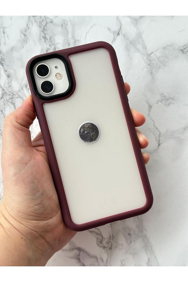 iPhone 11 Uyumlu Kamera Çıkıntılı Arkası Buzlu Bağımsız Tuşlu Tiger Kılıf - 1