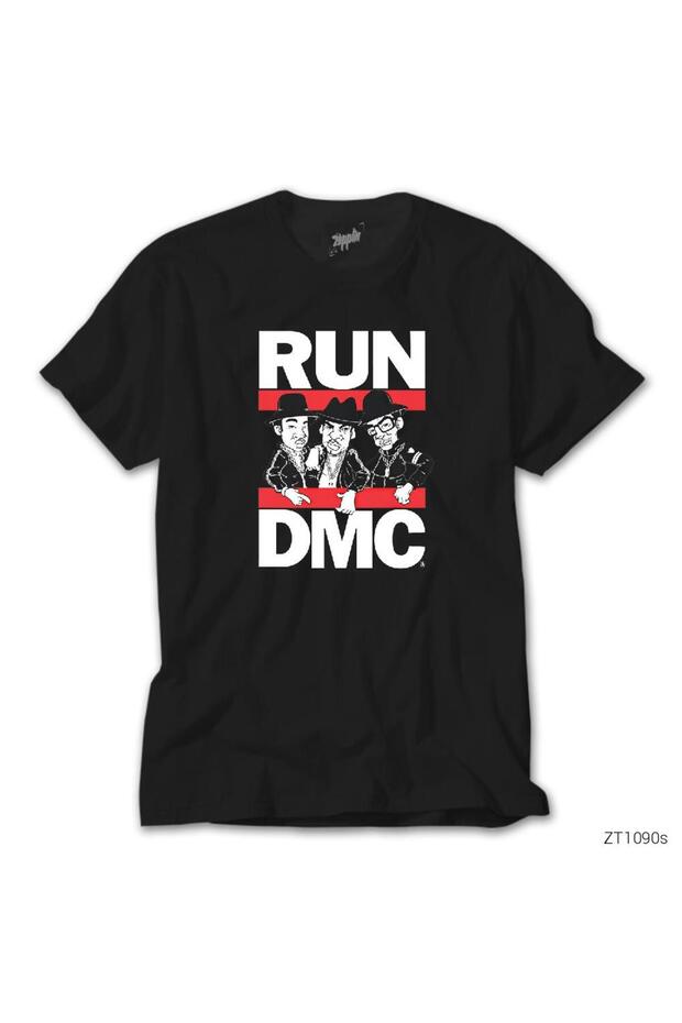 Μαύρο μπλουζάκι Run DMC Group - 1