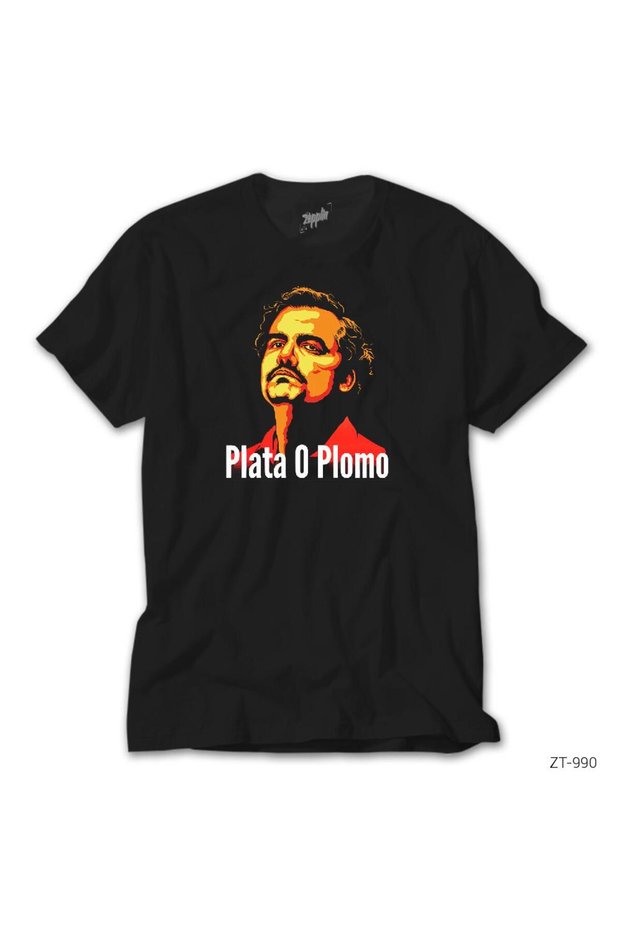 Narcos Plata O Plomo 3 Μαύρο Μπλουζάκι
