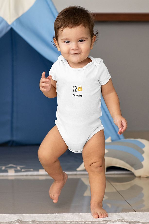 Bebek Zıbın 12 Ay Set Ütü İle Yapışan Dtf Baskı - 2