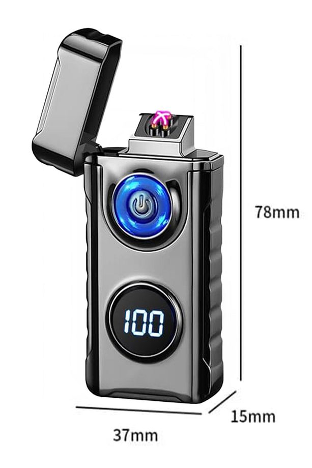 K17 USB Şarjlı 2 Arc Alevsiz Çakmak -New Style - 9