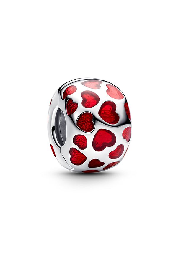 Kalpler Yuvarlak Klips Charm - 1