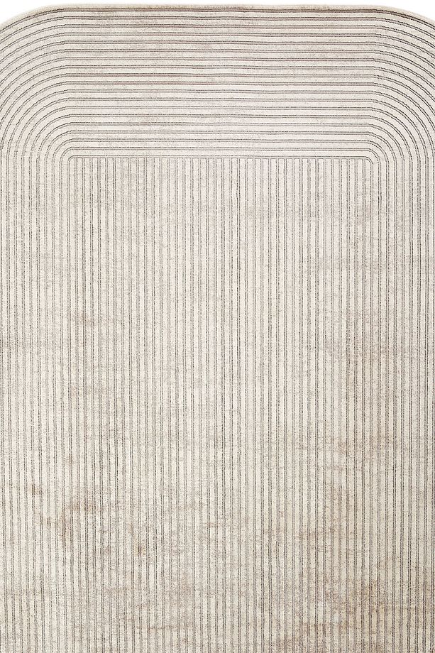 Design 03 Krem Bej Salon Halısı Geometrik Desen Yüksek Kalite Sık Dokuma Modern Oturma Odası Halısı - 5