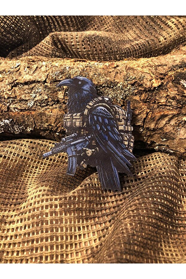 Tactical Raven Patch/Peç/Arma (9,2 x 8cm) - 1