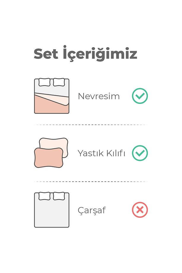 Flutter %100 Pamuk Çift Kişilik Nevresim Seti - 5
