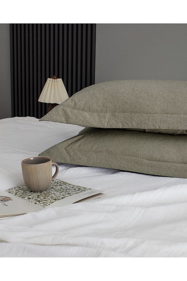 Meleni King Size Comforter Set - Haki - 4