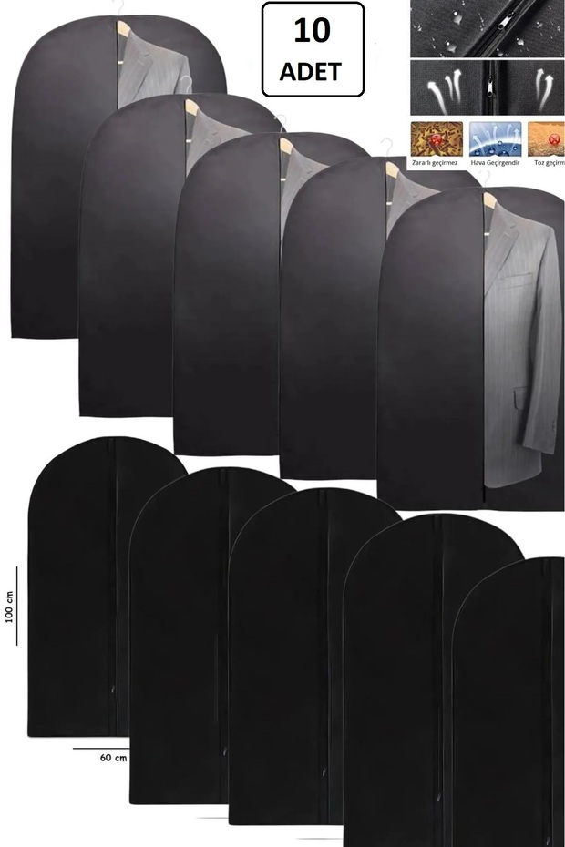 10 Pieces Suit Case Clothes Storage Bag Closet Organizer Gamboç 60X100 Clothes Storage Bag