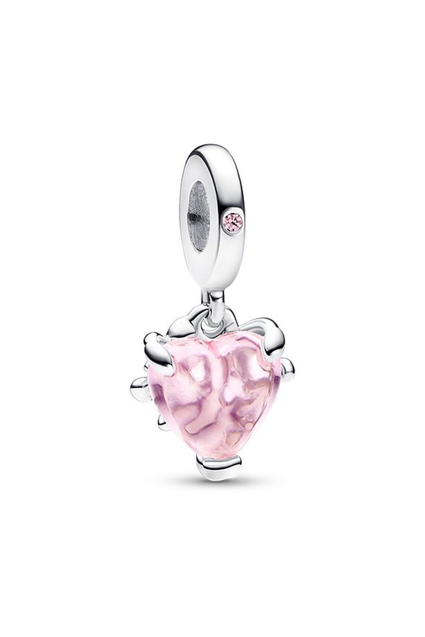 Pembe Aile Ağacı Ve Kalp Sallantılı Charm - 3