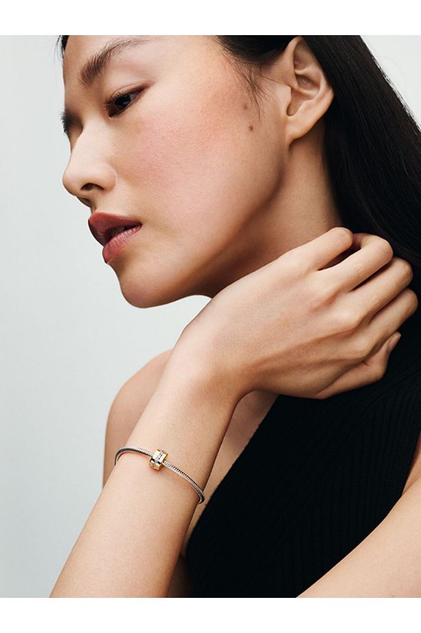 Işıltılı Tek Sıra Klips Charm - 4