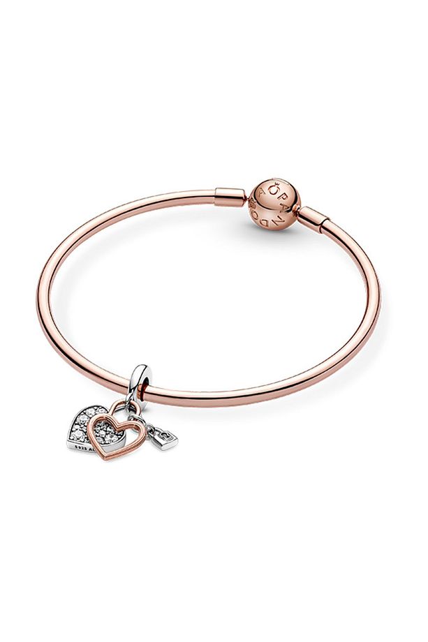 Kalp Ve Kilit Çift Sallantılı Charm - 5