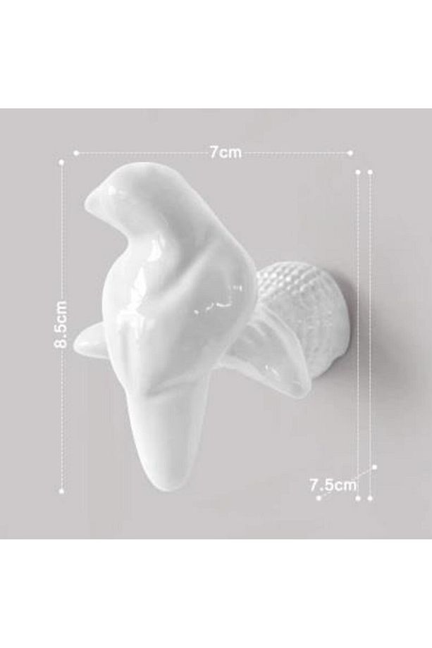 Dekoratif Tekli Kuş Modern Askılık Duvar Dekoru Askılık - 6