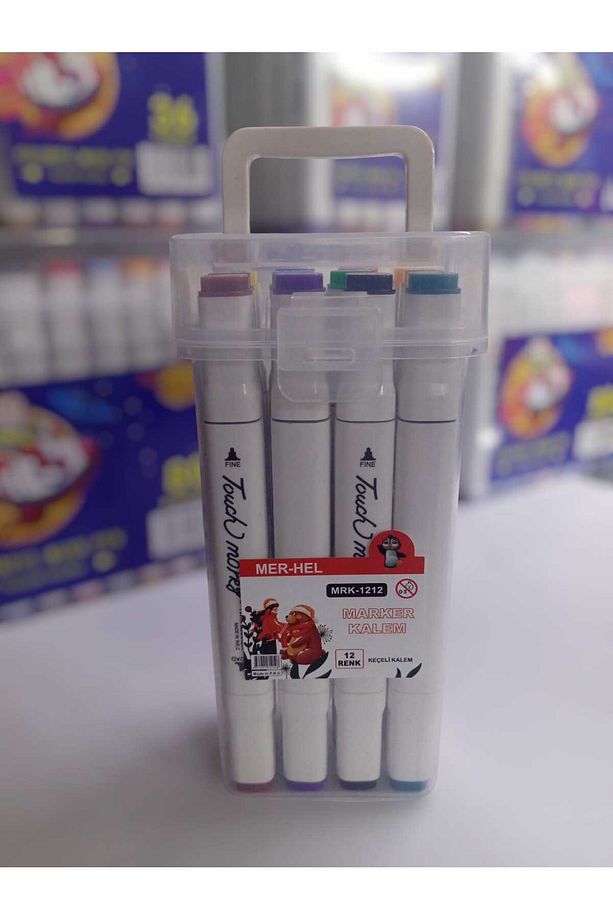 Mer-hel Marker Kalem 12 Adet Kutulu - 1