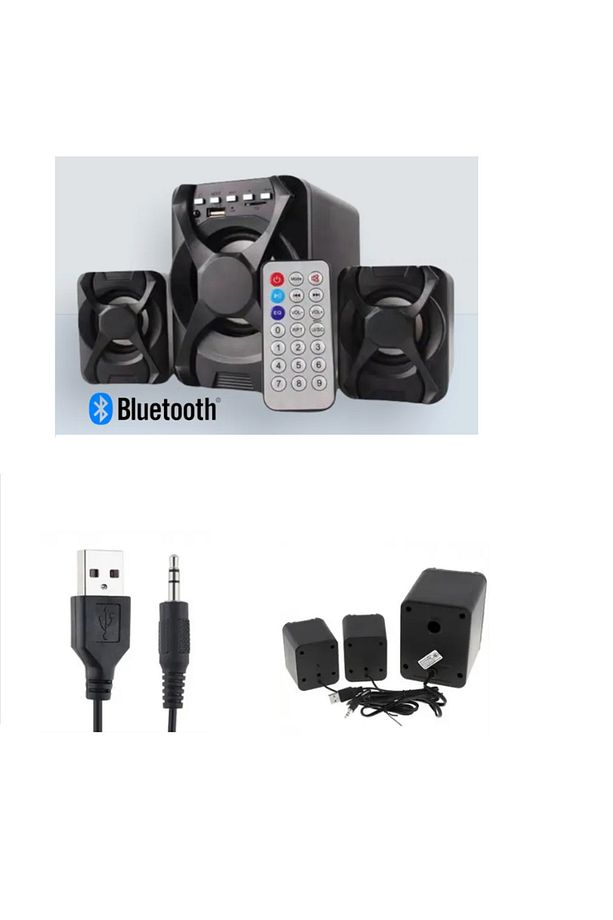 Ft-xsd2 2+1 Powerful Extra Bass Usb Pc Güçlü Ses Sistemi - 3
