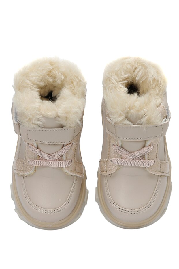 LEYSA 3PR Bej Kız Çocuk Worker Bot - 4