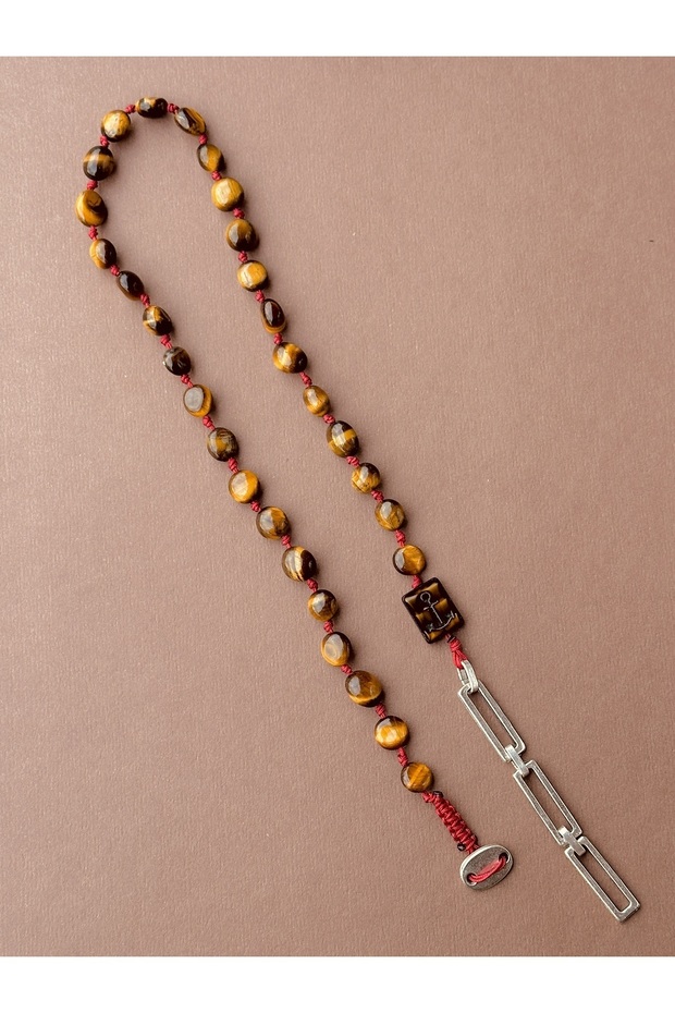 Ceres Sailor Turtle Eye Mens Necklace Natural Stone Mens Necklace
