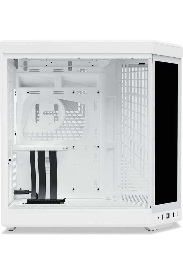 علبة كمبيوتر Y70 Touch Infinite متوسطة الحجم E-ATX - بيضاء - 3