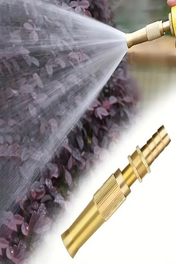 Iron Yüksek Basınçlı Ayarlanabilir Bahçe Sulama Püskürtme Tabancası Hızlı Araba Yıkama Hortum Ucu - 1