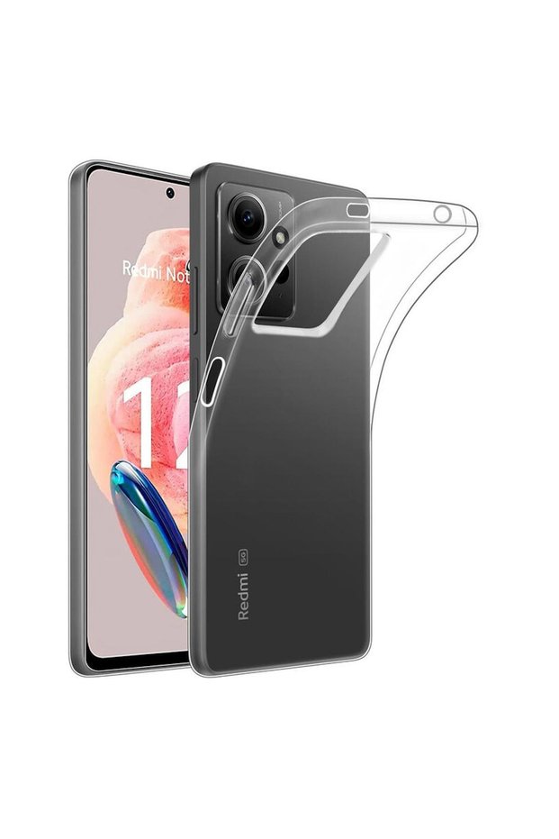Xiaomi Redmi Note 12 Compatible Case Zebana Hd Clear Silicone Case Transparent