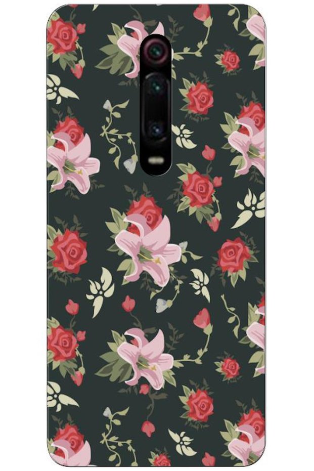 Xiaomi Mi 9t Compatible Case Spring Flowers 1 Silicone Case (Printed)