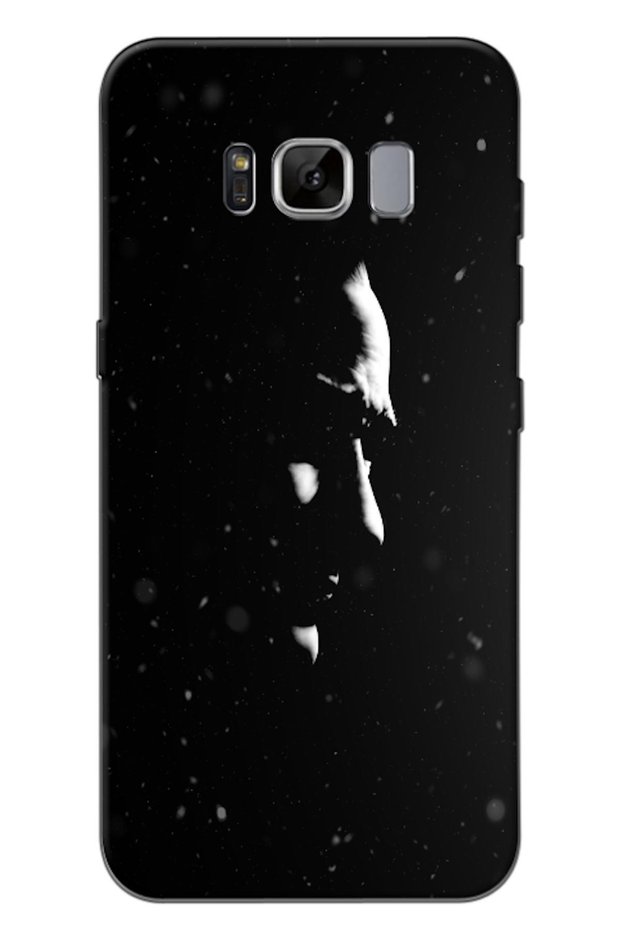 Samsung Galaxy S8 Compatible Case Ataturk Silhouette Silicone Case (Printed)