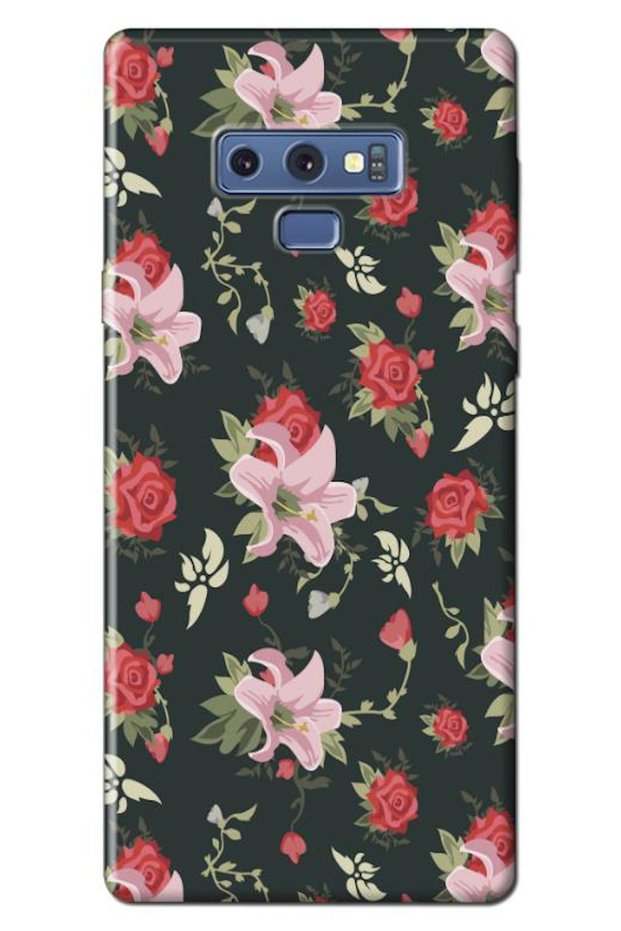 Samsung Galaxy Note 9 Compatible Case Spring Flowers 1 Silicone Case (Printed)