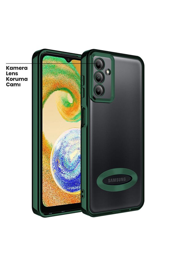 Samsung Galaxy A13 4g Compatible Case Soft Silicone Case with Color Edge Green