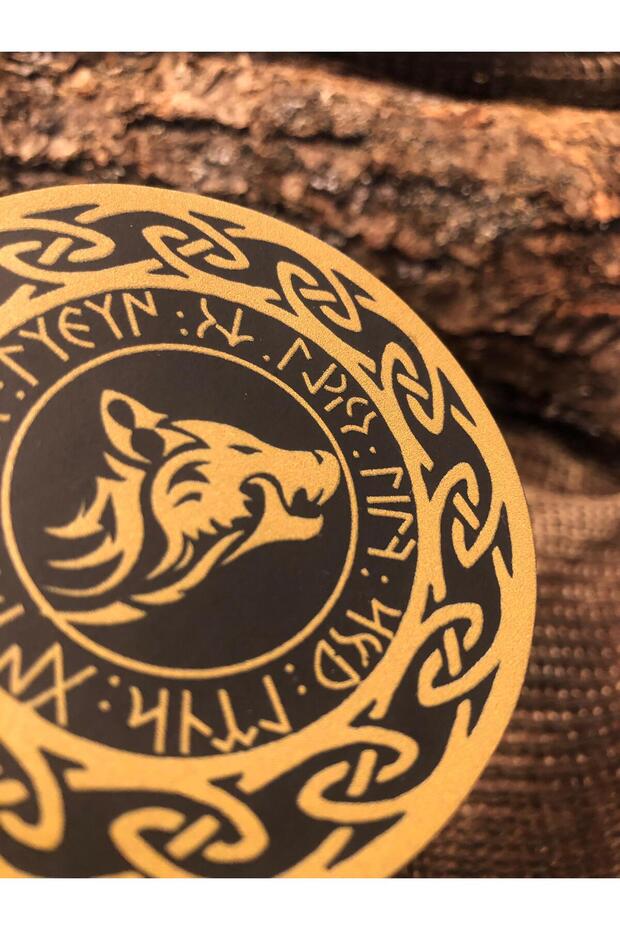 Golden Wolf Patch/Peç/Arma (7cm) - 2