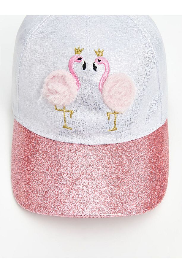 LCW ACCESSORIES Flamingo Nakışlı Kız Çocuk Kep Şapka - 2