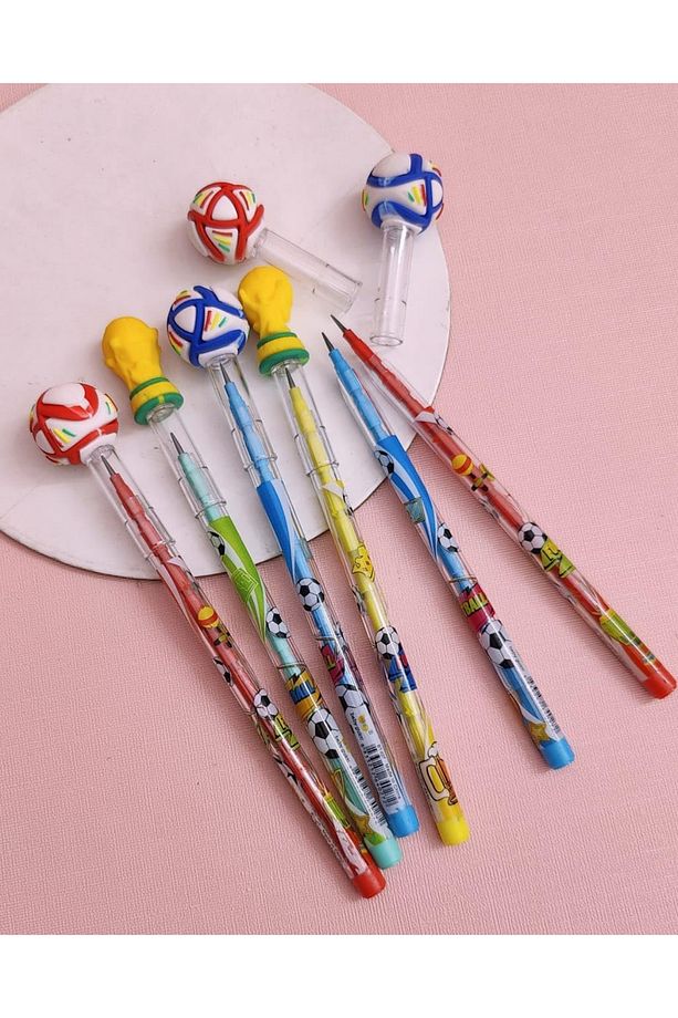 Kupa Ve Top Başlıklı Yumurtlayan Kalem 4 Adet - 2