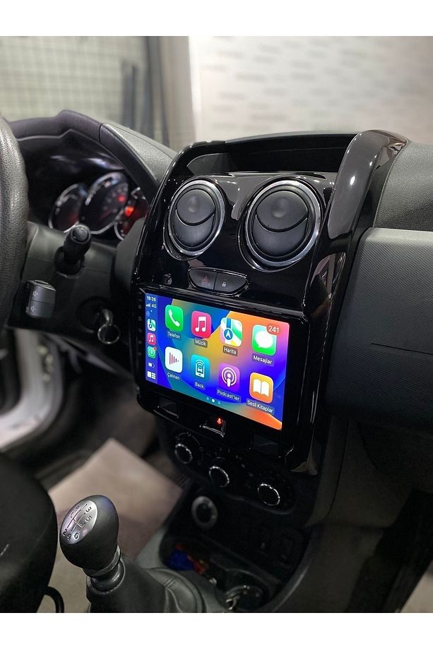 DACIA DUSTER 2014-18 ANDROID MULTİMEDYA GERÇEK 4-64 REM KABLOSUZ CARPLAY ANDROID AUTO Uyumlu - 1