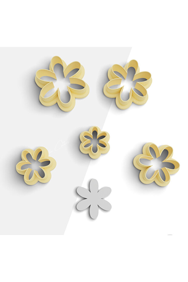Flower Shaped Polymer Clay Mold, Earring Mold, Dough Mold, Clay Cutter, Jewelry Molds ,1035