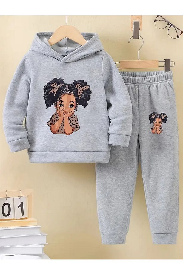 Kışlık Kız Çocuk Eşofman Takımı 5 6 7 8 9 10 11 12 yaş Unisex - 1