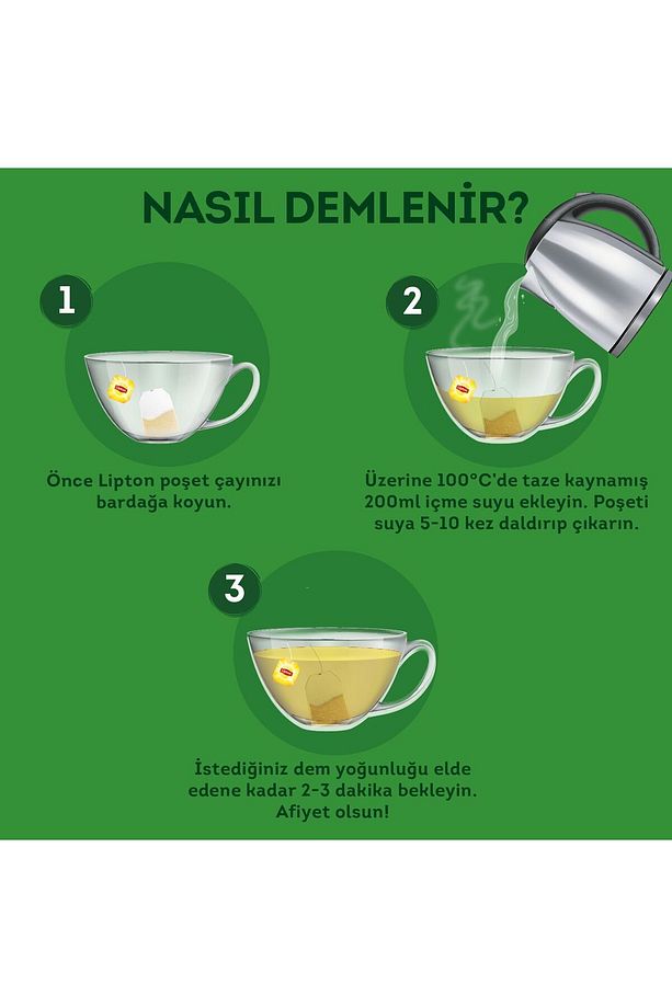 Yumuşak Içimli Bardak Poşet Yeşil Çay X 6 Adet - 4