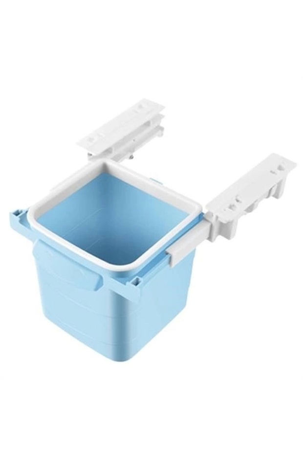 Adshome ®   Mini Table Trash Can Plastic Under-Counter Retractable Adhesive Invisible Partition Practical - 8