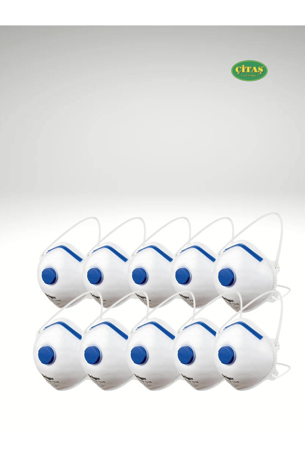 10 ADET VENTİLLİ TOZ MASKESİ - 1