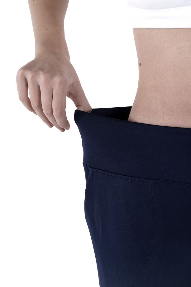 Kadın Yüksek Bel Jogger Eşofman Altı Lacivert - 8